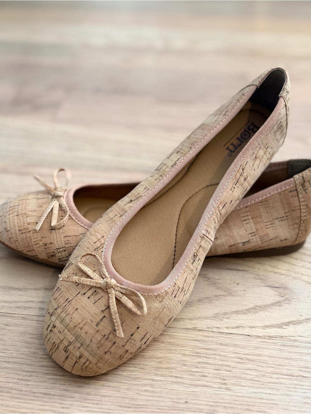 Born Beige Cork Ballet Flats - Comfortable Women's Shoes